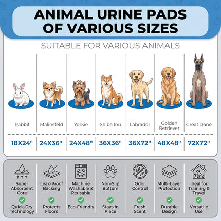 Washable Pee Pads for Dogs,Great Urine Absorbent Reusable Puppy Training Pads,Waterproof,Leak-Proof & Non-Slip Potty Pads for Whelping,Crate，Playpen，Bed.(Green Floral, 18" x24" )