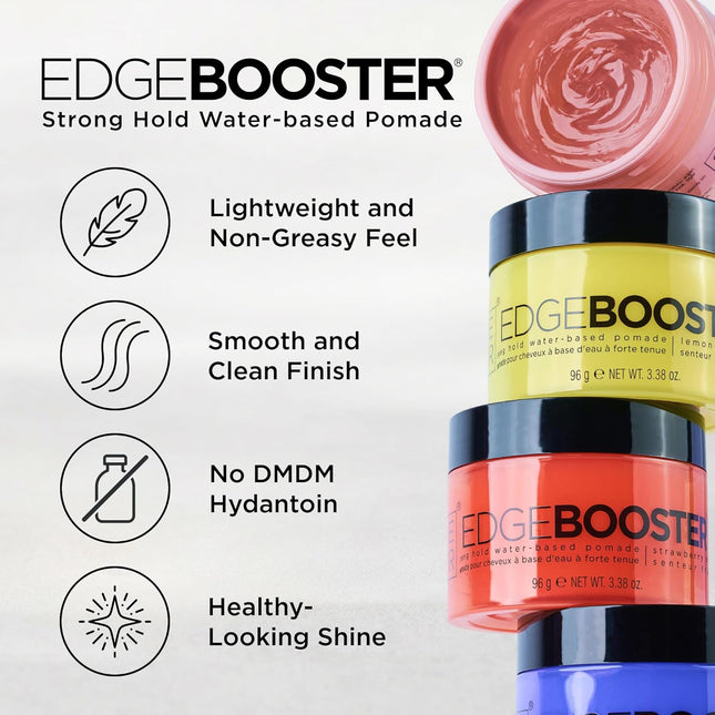 Strong Hold Water-Based Pomade | Formulated with Argan Oil for Moisture & High Shine | Long Lasting Edge - photo 2