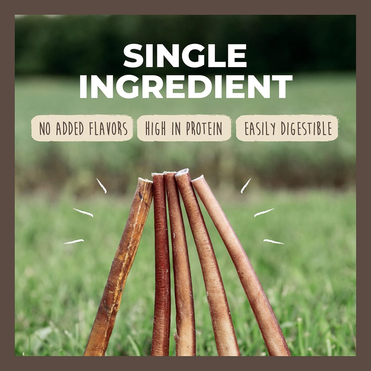 Bully Sticks - All-Natural Protein-Rich Dog Chews from Grass-Fed Beef. Single-Ingredient Pet Treat for - photo 5