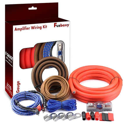 0 Gauge Audio Amplifier Installation Wiring Kit 3000W CCA with Fuse & RCA Complete Car Audio Power Cable Kit for Subwoofer and Speaker Install - image 1