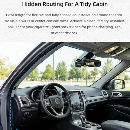 USB-C Dash Cam Hardwire Kit – Acc Power Cable with 24/7 Parking Mode & Low Voltage Protection, Compatible with Redtiger, Wolfbox, Vanture, Viofo, TERUNSOUL and Most Dash Cameras, 4 Fuse Tap Sets