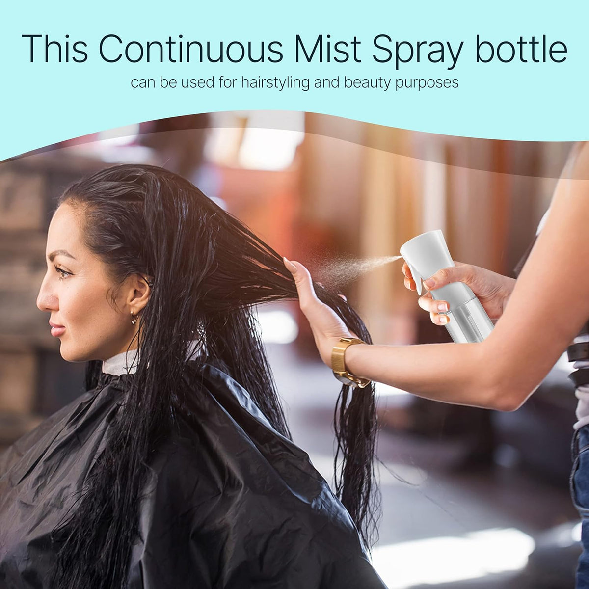 10.1 oz Continuous Mister Spray Bottle for Hair, Plants, Cleaning & Pets - photo 4