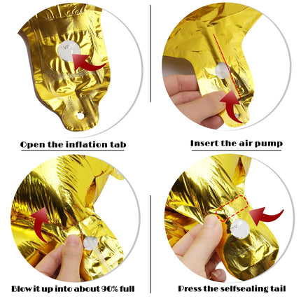 Gold 1 Balloon - Number Balloon 40 Inch, 1st Gold Birthday Decorations