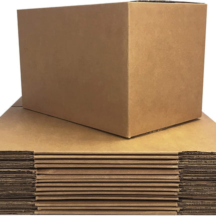 Amazon Basics Cardboard Moving Boxes for Packing and Shipping, Small Size, 16" x 10" x 10", Brown, 15-Pack