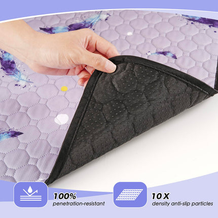 Washable Dog Pee Pads, Non-Slip Waterproof, 36 x 41 in, 2 Pack, Feather