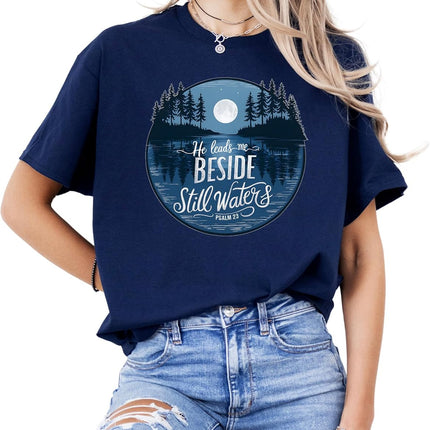 Christian Graphic T-Shirt – Bible Verse, Faith & Inspirational Designs – Floral & Nature Scripture Tees – Unisex Cotton