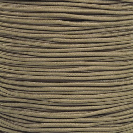 West Coast Paracord Bungee Elastic Nylon Shock Cord (1/8 Inch x 10 Feet, Coyote Brown)