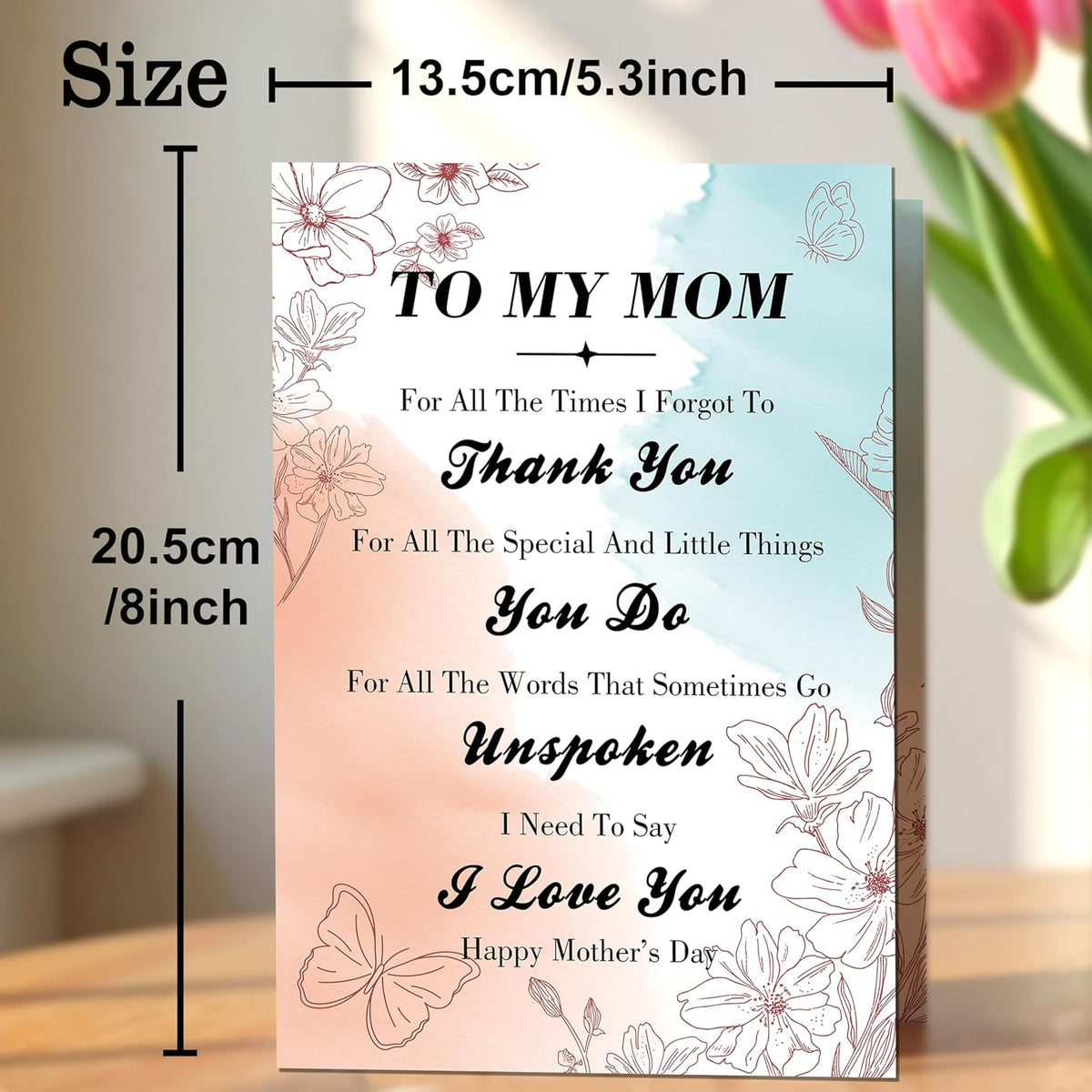 Mothers Day Card,Happy Mothers Day Cards for Mom from Daughter - photo 3