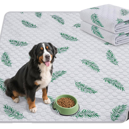 Washable Dog Pee Pads, Non-Slip Waterproof, 36 x 41 in, 2 Pack, Feather