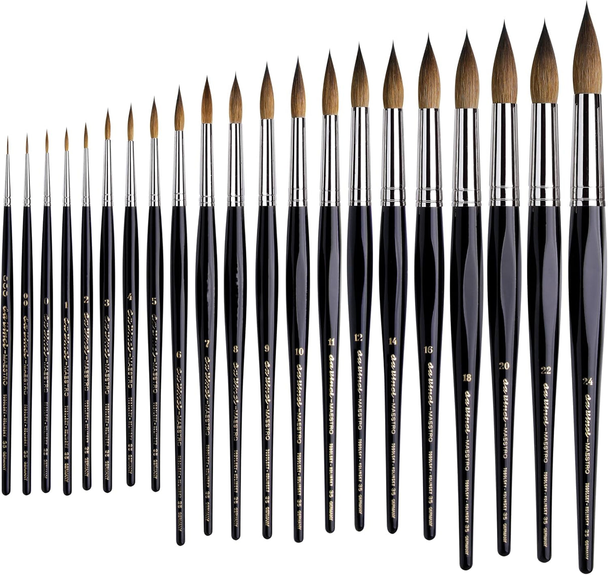 Series 35 Size 1 Long Tapered Round Watercolor Brush - photo 5