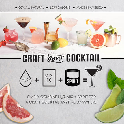 Noble Mick's Easy Delicious Refreshing Ready To Use For A Party, Celebration, or Happy Hour Single Serve Craft Cocktail Mix, Variety Sampler Pack Margarita, 12 Pack