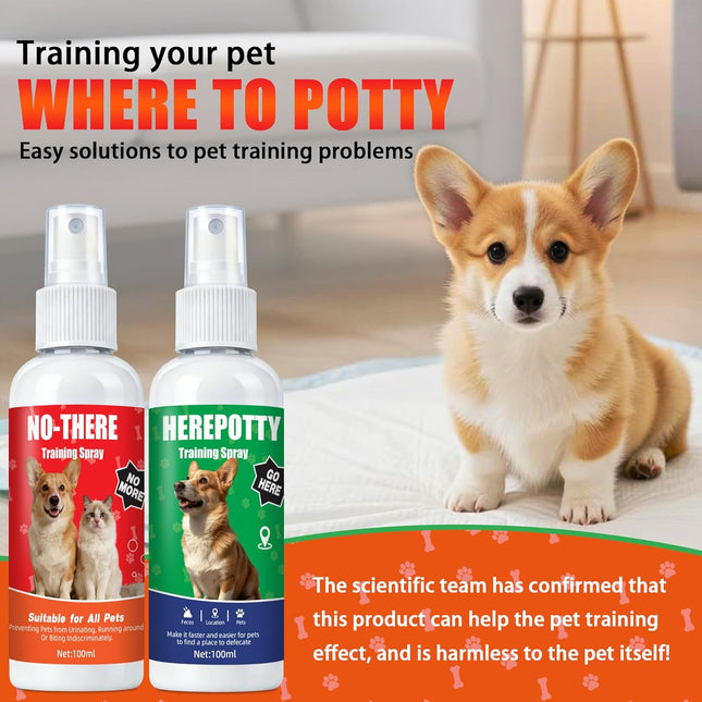 Dog Potty Training Spray for Dogs & Puppies, No-Go Spray & Here Potty