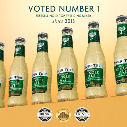 Fever-Tree Premium Ginger Ale, No Artificial Sweeteners, Flavourings or Preservatives, 6.8 Fl Oz (Pack of 24),A500111