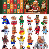 Capybara Advent Calendar 2026 for Boys Girls 3D Printed Animal Toys Gifts