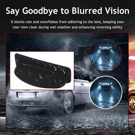 2026 New Backup Camera Rain Shield,Silicone Reverse Camera for Car Rain Guard with Extended Design,Waterproof Backup Cameras for Car Protective Cover as Cars Modification Accessories