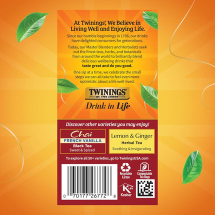 Twinings Ultra Spice Chai, 1.41 oz, 20 ct