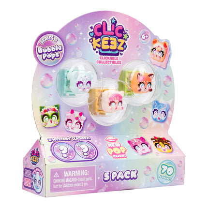 Series 3 5-Pack | 5 Collectible Character Keyboard Keys Click and Clack | Create Your Own Keychain | Ages 6+