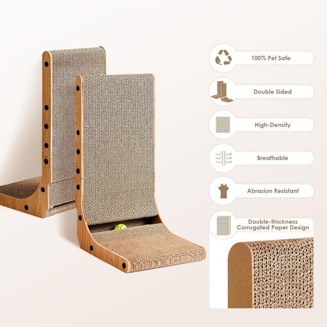 Cardboard Cat Scratcher for Indoor Kitten Cats - photo 2