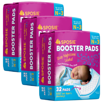 Sposie Overnight Diaper Booster Pads, Size N-3, 32 Ct - photo 7