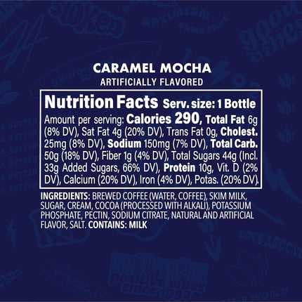 Dutch Bros® Caramel Mocha Iced Latte inspired by Caramelizer®, 12-13.7 Fl Oz Bottles
