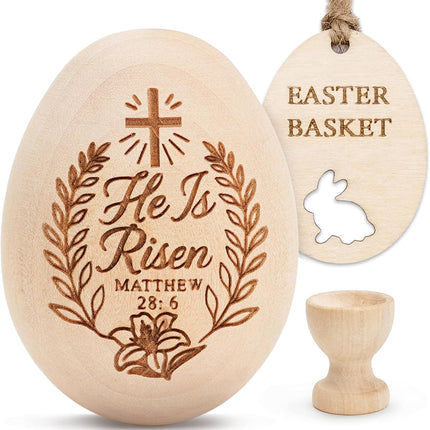 Easter basket stuffers He is Risen Easter Decor, Resurrection Eggs for Religious Easter Decorations, Christian Basket Stuffers, Resurrection Decorations, Jesus easters, Christian Decor for Home