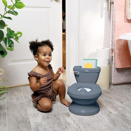 Pro in Blue, Infant Potty Training Toilet, Lifelike Flushing Sound, for Ages 18 Months, Up to 50 Pounds - photo 2