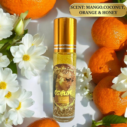 Roll-On Oils – Pheromone-Infused Ritual Perfume Oil, Unisex 10ml | Hoodoo, Wicca, Pagan, Conjure, TSA-Friendly (Oshun)