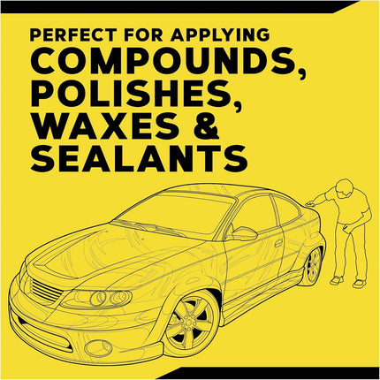 Meguiar's W0004 Supreme Shine 4" Foam Applicator Pads – 4 Pack