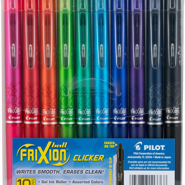 Erasable Gel Pens, Fine Point 0.7 mm
