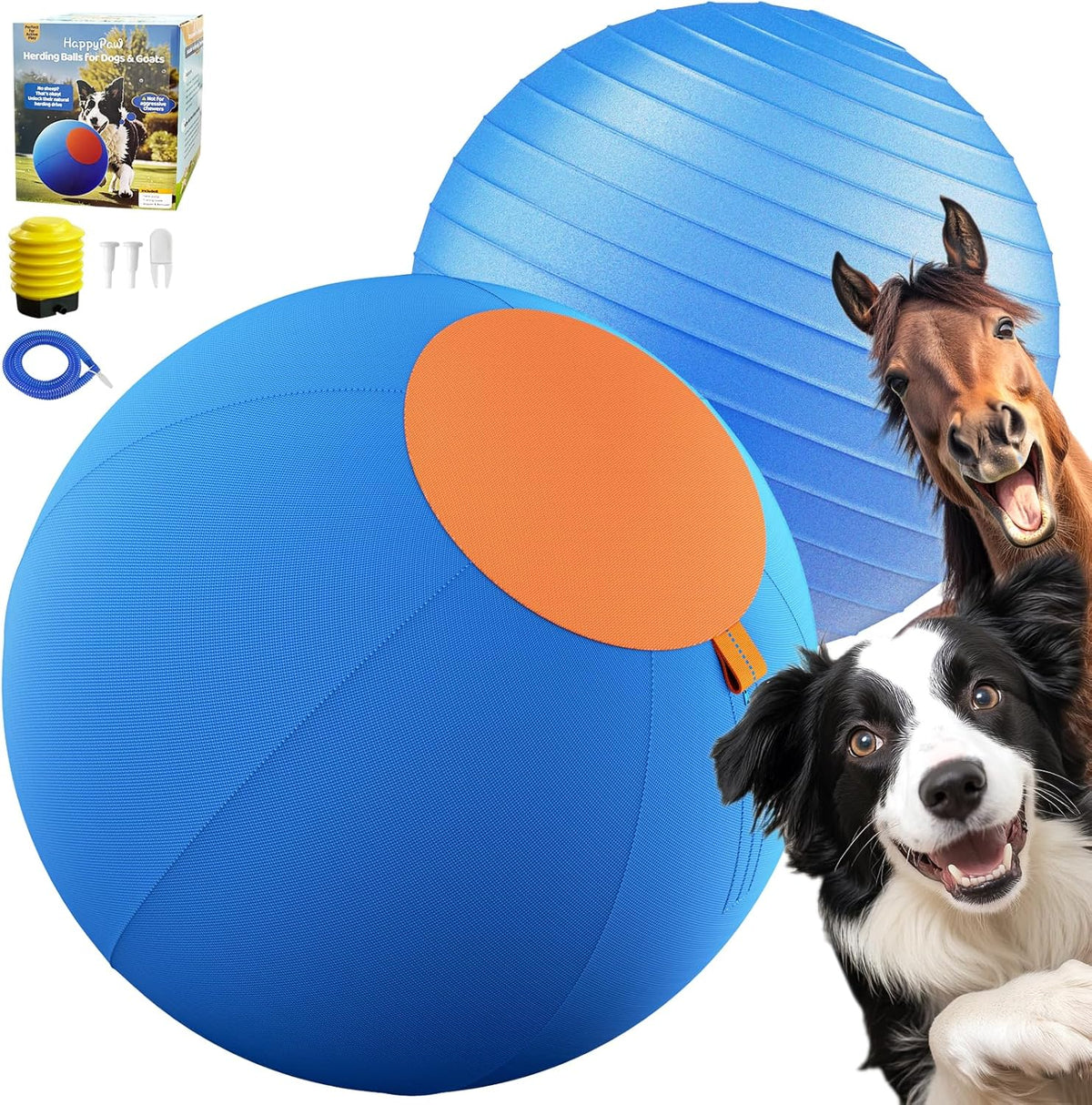 3.0 Upgrade 18'' Herding Ball for Dogs – Enhanced Chew Resistance &