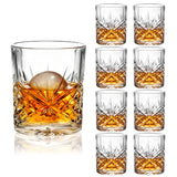 10 oz Heavy Base Whiskey Glasses Set of 8