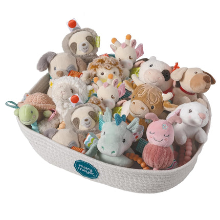 Mary Meyer Soft Baby Rattle with Soothing Teether Ring, 6-Inches, Tan Dancing Dachshund