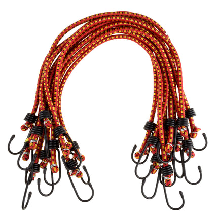 Bungee Cords with Hooks, 24-Inch, 10-Pack