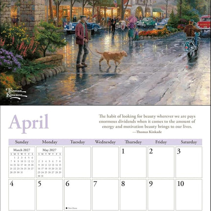 Thomas Kinkade Lightposts for Living 2027 Wall Calendar