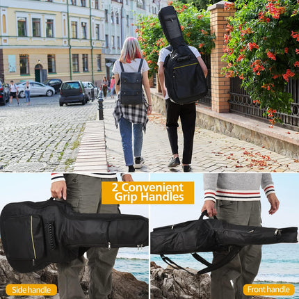 Mdvora Guitar Bags - 1/2/3 Pack Gig Bags, 38-41 Inch Electric & Acoustic Guitar Case, Waterproof Oxford, Two Pockets