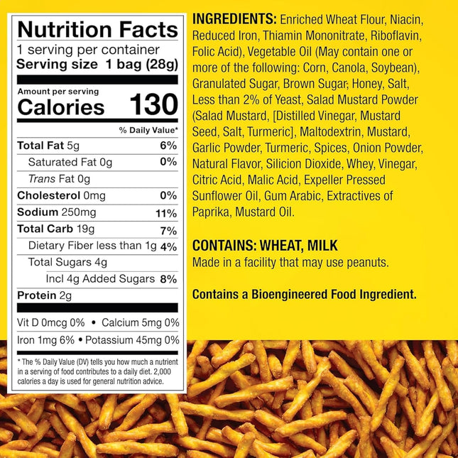 Honey Mustard Seasoned Pretzel Twist Snack