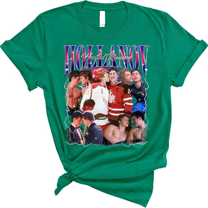 Heated Hockey Rivalry Love T Shirt Retro Romance Sports Theme Casual Short Sleeve Street Style Tee