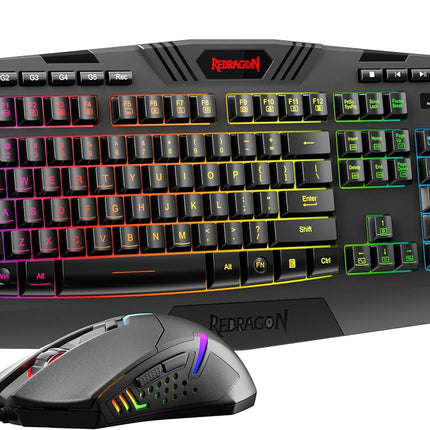 PRO Gaming Keyboard and Mouse, RGB Backlit Programmable Keyboard Mouse with Software, Independent Macro Record Keys, Value Combo Set, New Update Version