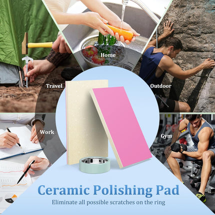 YWXTW Polishing Pad Designed for Oura Ring 4 Ceramic, [Scratch Remover] [Restore Finish], Ring Buffing & Cleaning Kit for Oura Ceramic, 2 Pack