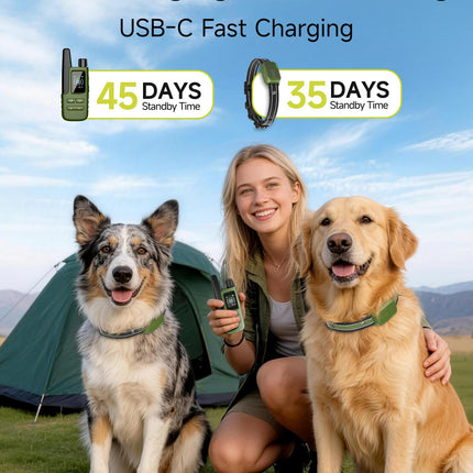 Shock Collar for 2 Dogs, 4500FT Training Collar with Remote for 10-120lbs