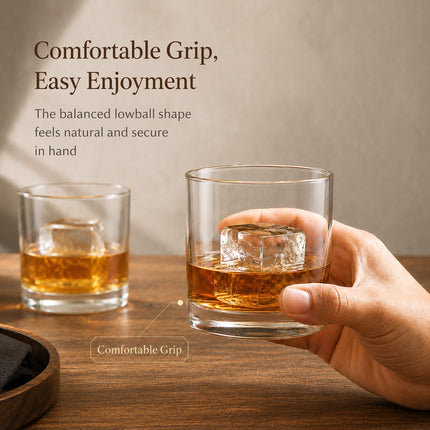 12 Pack 10 oz Rocks Glasses, Old Fashioned Whiskey Glasses