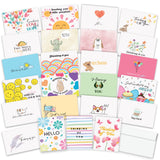 Thinking of You Cards with Envelopes - 24 Thinking of You Greeting Cards with Unique Designs and Inspiring Words - Encouragement Cards to Send to a Close Friend, Relative or Loved One (24)