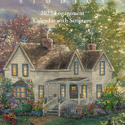 Thomas Kinkade Studios® 2027 Monthly/Weekly Engagement Calendar with Scripture