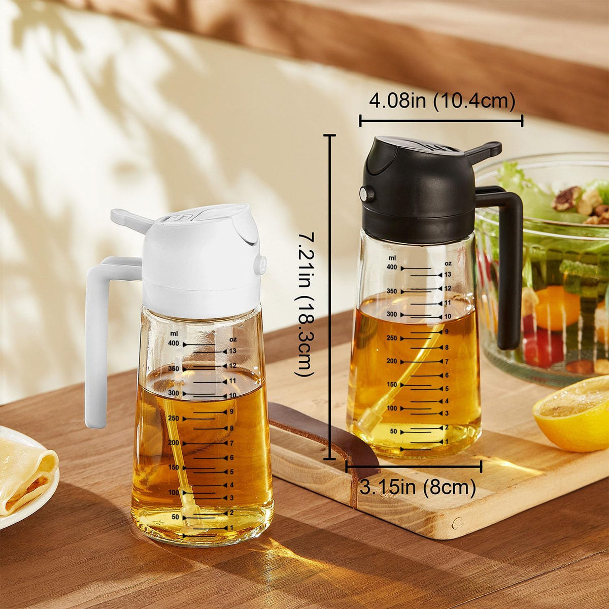 TrendPlain Oil Sprayer with salad and cooking