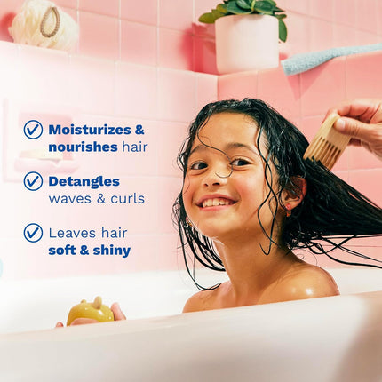 Mustela Detangling & Nourishing Conditioner - Natural Shea Butter & Avocado - Curly & Frizzy Hair - Dermatologist-tested & safe for Babies and Kids - 6.76 US Fl. Oz.