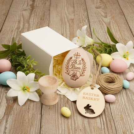 Easter basket stuffers He is Risen Easter Decor, Resurrection Eggs for Religious Easter Decorations, Christian Basket Stuffers, Resurrection Decorations, Jesus easters, Christian Decor for Home