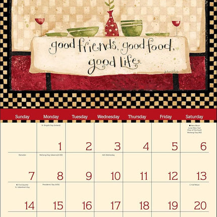 Home is in the Kitchen 2027 Deluxe Wall Calendar