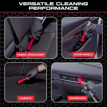 Mini | Compact High-Pressure Car Cleaning Tool | Ergonomic Design Speeds Up Interior Detailing | Works with Air Compressor | Powerful & Portable