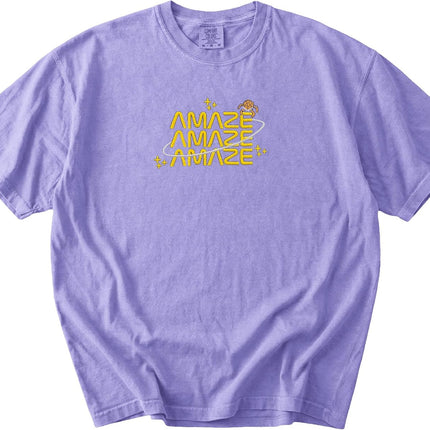 Embroidered Amaze Amaze Amaze Shirt, Sci Fi Inspired Comfort Colors T-Shirt, Funny Space Quote Tee Multi