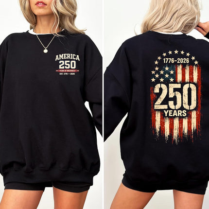USA 250th Anniversary Shirt, 1776-2026 Patriotic Tee, USA 4th of July 250 Years of Freedom T Shirt, 4th of July Shirt, We The People American Flag Shirt